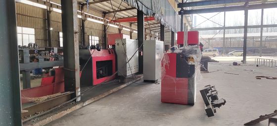 টচ স্ক্রিন নিয়ন্ত্রিত গ্রিড বিম ওয়েল্ডিং প্রোডাকশন লাইন দৈর্ঘ্যের ± 5 মিমি / মিটার ত্রুটি সহ